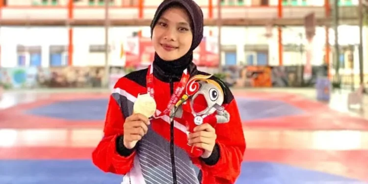 Taekwondoin Cantik Ini Raih Medali Emas Porprov untuk Kab Banyumas