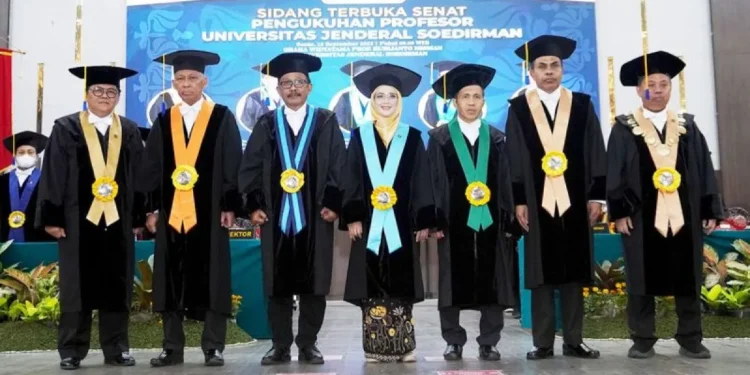 Unsoed Tambah Lagi Lima Profesor, Kini jumlahnya menjadi 119 Guru Besar.