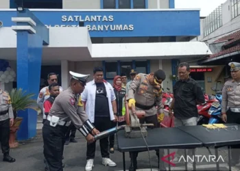 Polresta Gandeng Komunitas Otomotif Kampanyekan “Banyumas Zero Knalpot Bronk”