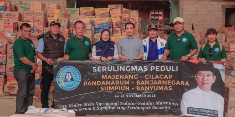 SERULINGMAS PEDULI SALURKAN BANTUAN UNTUK KORBAN BENCANA DI WILAYAH EKS KARESIDENAN BANYUMAS